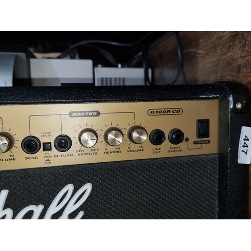 8 - Star Lot : A Marshall G100R CD Guitar Amplifier. It features normal and boost channels, master volum... 