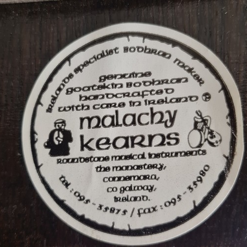 150 - A fabulous Bodhran handcrafted by Irelands master Bodhran maker, Malachy Kearns. Kearns bodhrans are... 