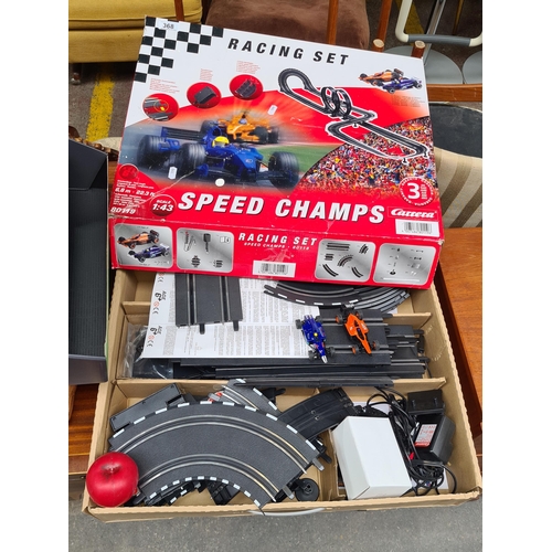 368 - A Carrera Racing Set Speed Champs 80119. Scaled 1:43. In original packaging. With cars.