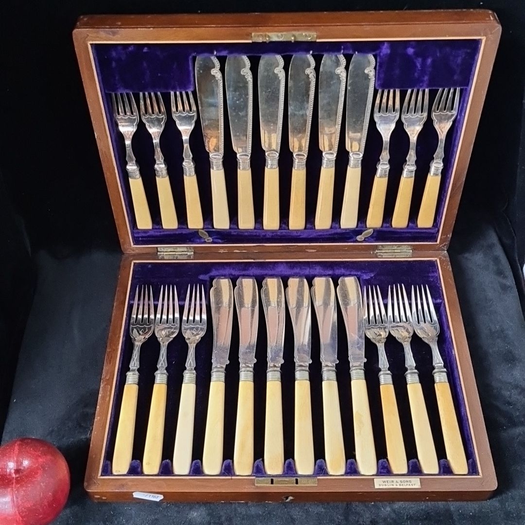 アンティーク Weir&Sons Dublin&Belfast トレイ・トレー