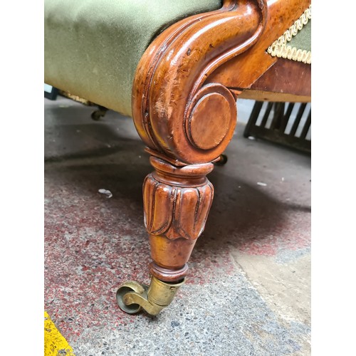 391 - Star Lot : A fabulous  pair of highly attractive Victorian walnut armchairs. Featuring spoon shaped ... 