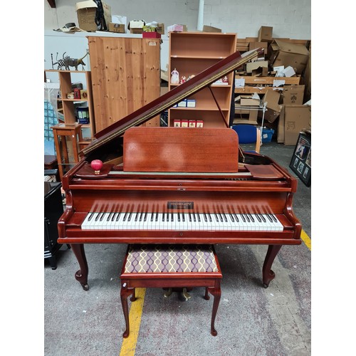 345 - Super Star Lot: An exquisite hand crafted Robert Morley 7 octave baby grand piano, features two bras... 