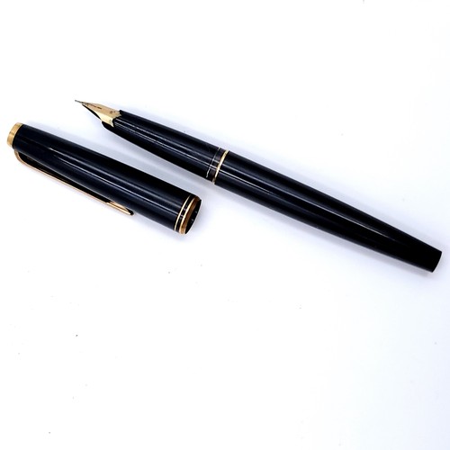 1 - Star Lot : An original Mont Blanc fountain pen with gold nib Star lot : marked '585' - 14 carat set ... 