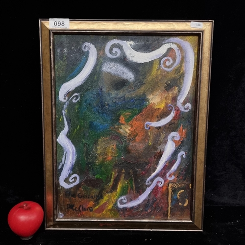 1079 - An energetic original oil on canvas painting after David McClure (Scottish 1926-1998). Titled 'The G... 