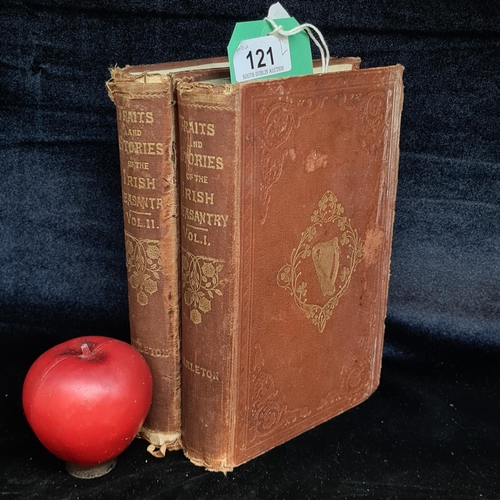 121 - Two antique volumes of 