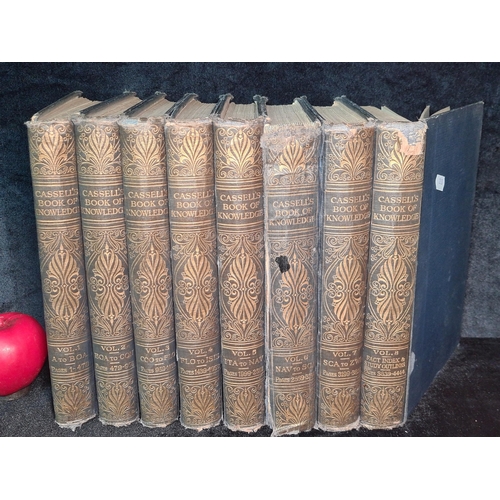 924 - Antique hardback volumes 1-8 of 