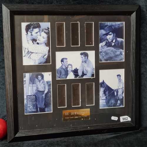 962 - An original Filmcells Limited Edition 2 / 1000 'Elvis Love Me Tender Series 4'.  With Ceritifcate of... 