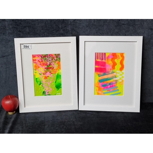 1203 - Star Lot: John Nolan (b.1958, Irish) A pair of original John Nolan (b.1958, Irish) mixed media on he... 