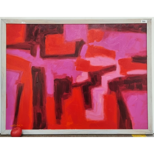 1229 - Star Lot: John Nolan (b.1958, Irish) An original John Nolan (b.1958, Irish) large abstract acrylic o... 