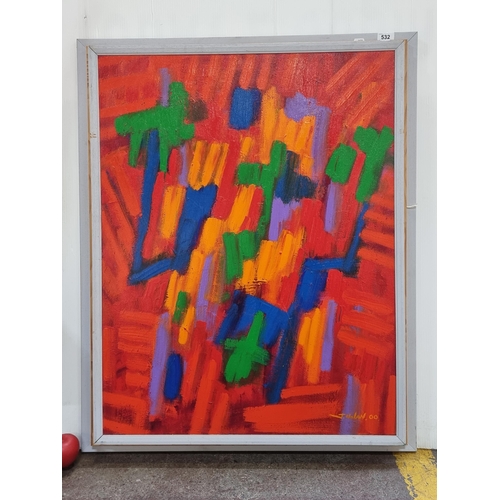 1230 - Star Lot: John Nolan (b.1958, Irish) An original John Nolan (b.1958, Irish) large abstract acrylic o... 