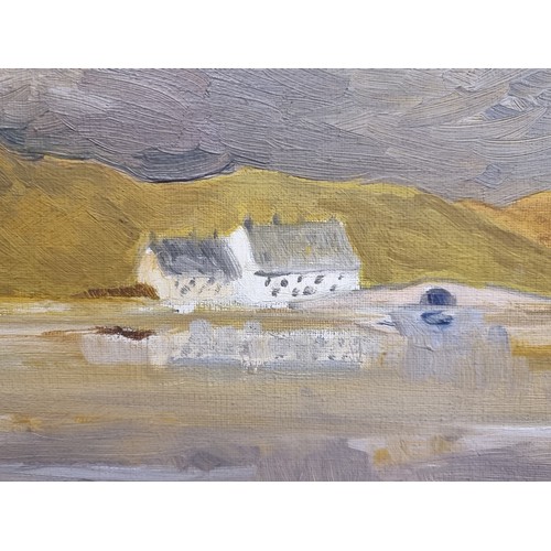 98 - Star Lot: A beautiful original 20th century Irish school oil on board painting. Features a tradition... 