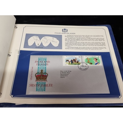 111 - A folder with the 1977Queen Elizabeth II Silver Jubilee First Day Covers.