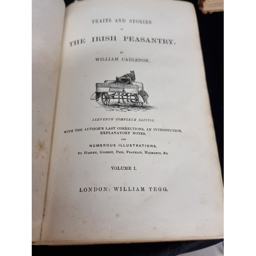 121 - Two antique volumes of 