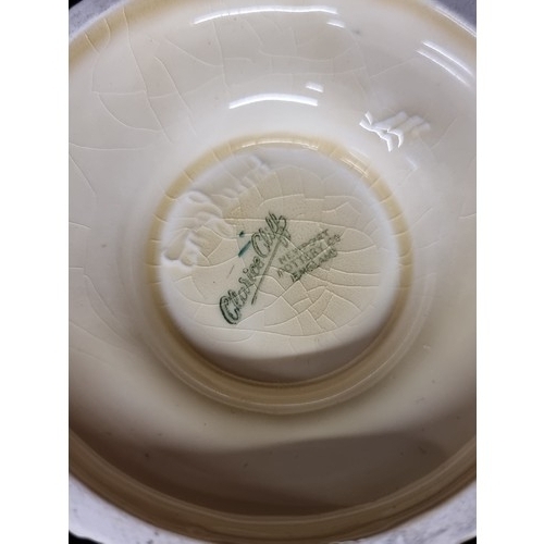 131 - Star Lot : A fantastic large Clarice Cliff Celtic harvest pitcher in excellent condition with stamp ... 