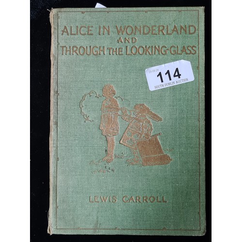 114 - A rare 1920's 'Alice's Adventures in Wonderland' hardback book illustrated by Harry Roundtree. Publi... 