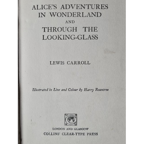 114 - A rare 1920's 'Alice's Adventures in Wonderland' hardback book illustrated by Harry Roundtree. Publi... 