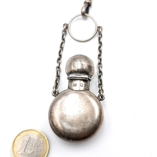 48 - Star Lot : A very beautiful antique Chatelaine. Maker - Clark 20 Old bond street. Silver items consi... 