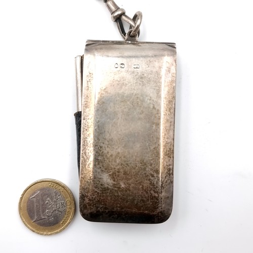 48 - Star Lot : A very beautiful antique Chatelaine. Maker - Clark 20 Old bond street. Silver items consi... 