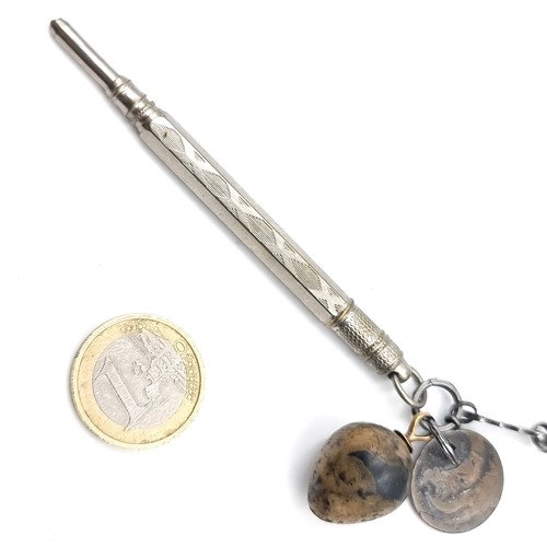 49 - Star Lot : A fine example of a Chatelaine with numerous items. Length - 38 cms. The chatelaine has n... 