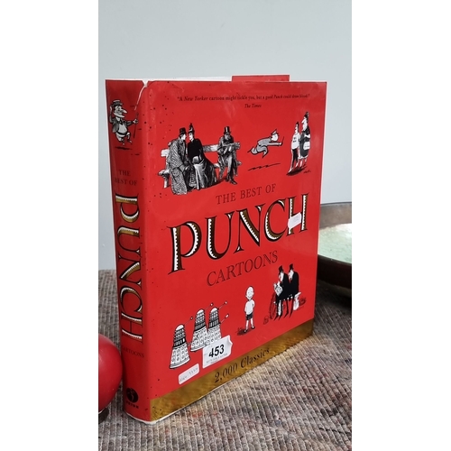 453 - Hardcover collection highlighting iconic cartoons from Punch magazine, titled 