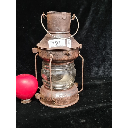 191 - A fabulous antique maritime lantern.