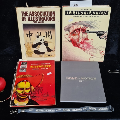 208 - Five interesting large folio books including European Illustration 1979/80 and The Association Of Il... 