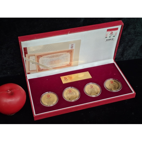 215 - A fantastic commemorative Limited Edition Beijing 2008 Olympics medallion set.