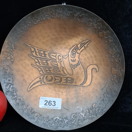 263 - Star Lot : A fabulous Harold Alfred (First Nations Canadian Kwakwaka'wakw b.1953) handmade engraved ... 