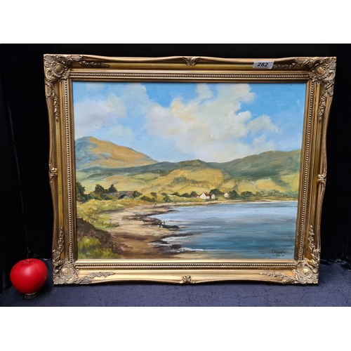 282 - Star Lot: Irene Woods (Irish) An enchanting original Irene Woods (Irish) oil on canvas painting. Fea... 