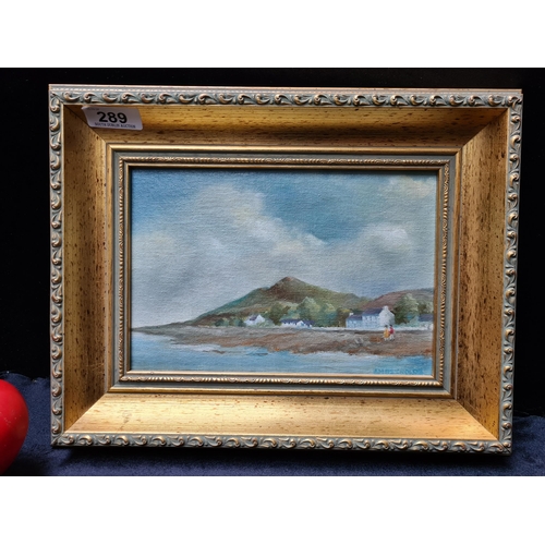 289 - Star Lot: A picturesque original 'A M Reynolds' oil on board painting. Features a serene Countryside... 