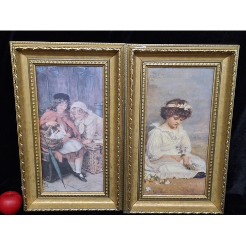 75 - Two vintage prints of paintings originally by George Sheridan Knowles and John Everett Millais. Both... 