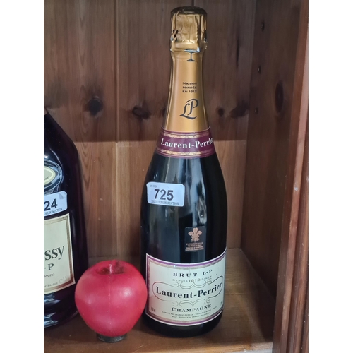 725 - A sealed Laurent-Perrier Brut L-P Champagne, 750ml bottle and a large Dummy display bottle.