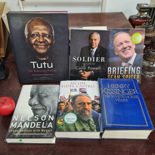 793 - Six hardback biographies including a signed copy of 