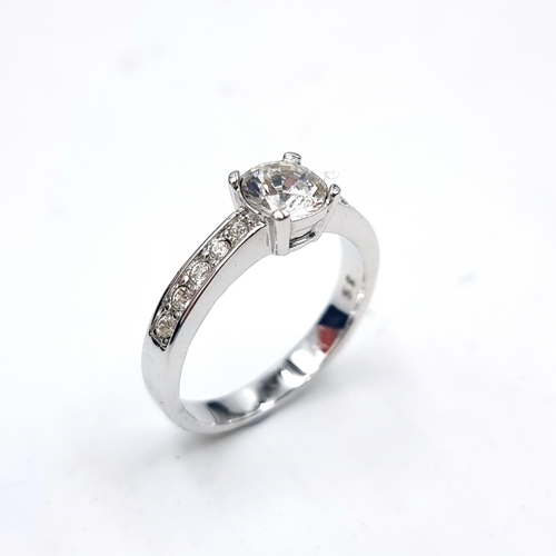 590 - A brand new most beautiful Brilliant cut Swarovski ring. Ring size - R. Comes in original Swarovski ... 