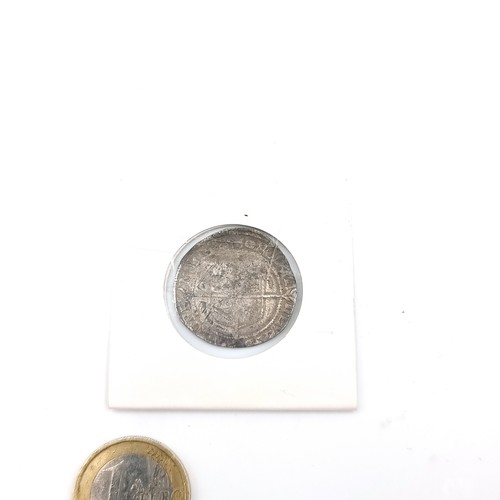 639 - A sterling Silver 17th century hammered coin.