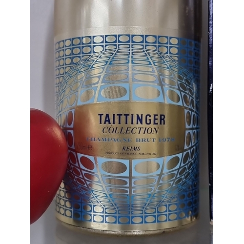 832 - Star lot : Taittinger Collection Champagne Brut 1978, Reims. Includes original packaging. 750ml bott... 