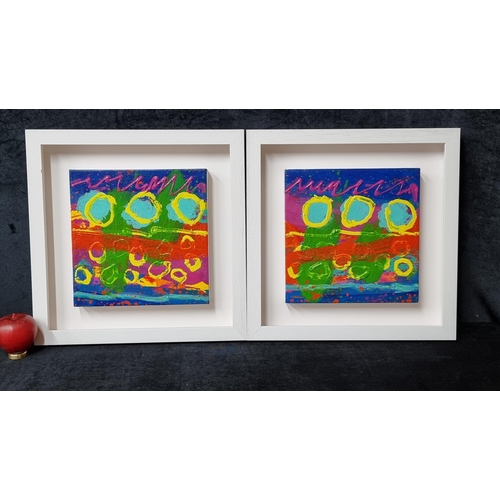 553 - Star Lot: John Nolan (b.1958, Irish) An original pair of John Nolan (b.1958, Irish) charming acrylic... 