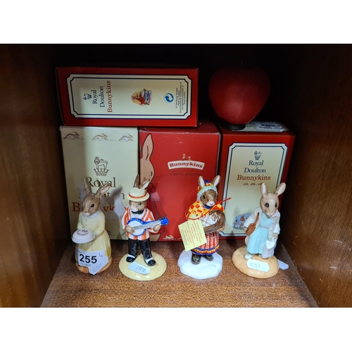 1360 - Four Limited edition Royal Doulton hand made and hand decorated porcelain Bunnykins figurines. Inclu... 