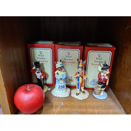 1363 - Four Limited edition Royal Doulton hand made and hand decorated porcelain Bunnykins figurines. Inclu... 