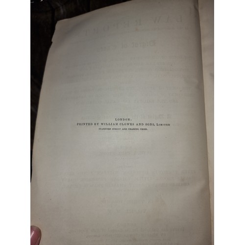 1394 - A fascinating antique hard back book titled 'Digest Law Reports 1865 -1890' Published by Council of ... 