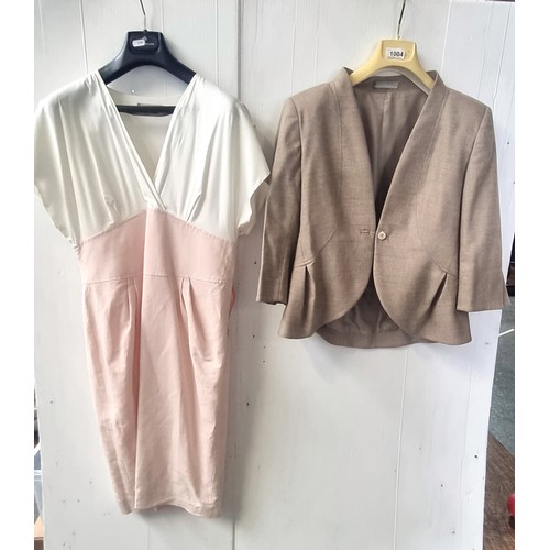 1433 - Two Daniel Blake designer ladies clothing including a cropped jacket approx size 10, with a v neck s... 