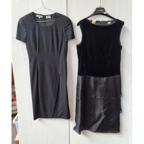 1436 - Two ladies garments including a stylish ladies Mani black dress, UK size 8 and an ESCADA UK 10.
Prev... 