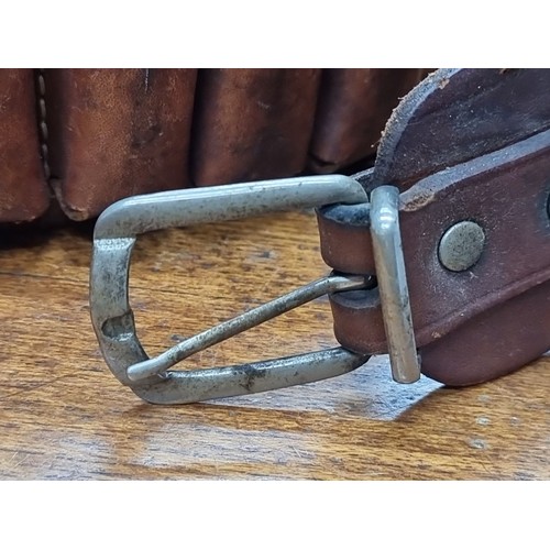 847 - A vintage shotgun catraidge belt with lovely patina.