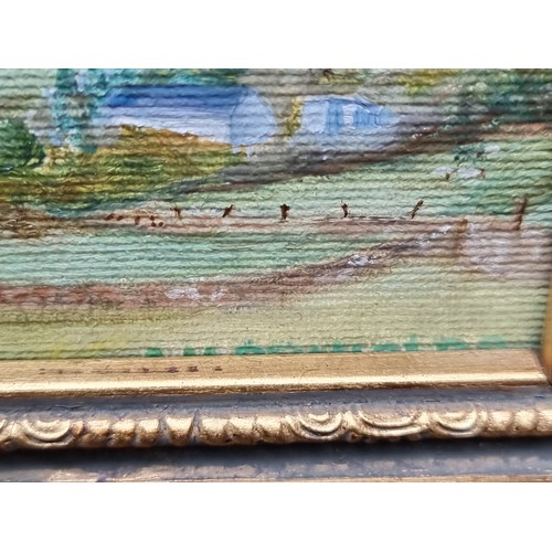 291 - Star Lot: A graceful original oil on board painting. Features a Countryside landscape scene. Rendere... 