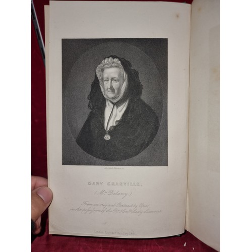 335 - Three Volumes of hardcover 'The Life and Correspondence of Mary Granville' dating from 1861.