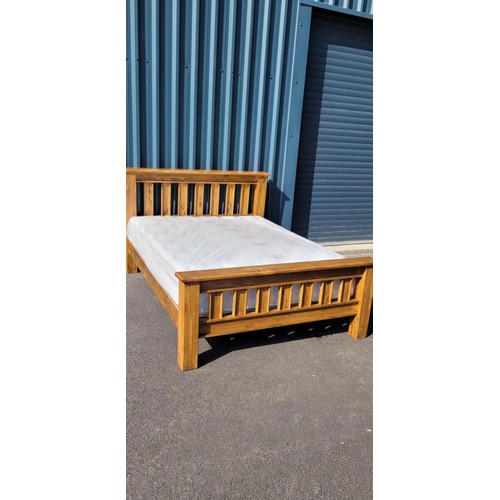 849 - Star Lot : A brand new solid wood 5 ft bed frame Harvey Norman (RRP €929) and a new Cashmere majesti... 