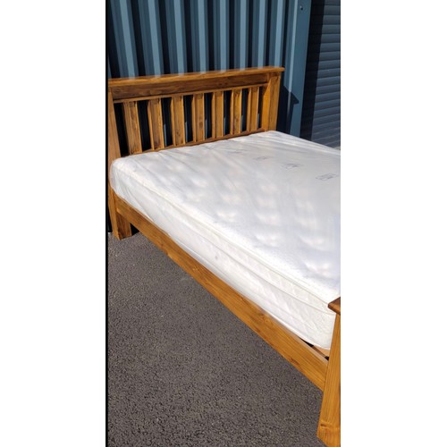 849 - Star Lot : A brand new solid wood 5 ft bed frame Harvey Norman (RRP €929) and a new Cashmere majesti... 