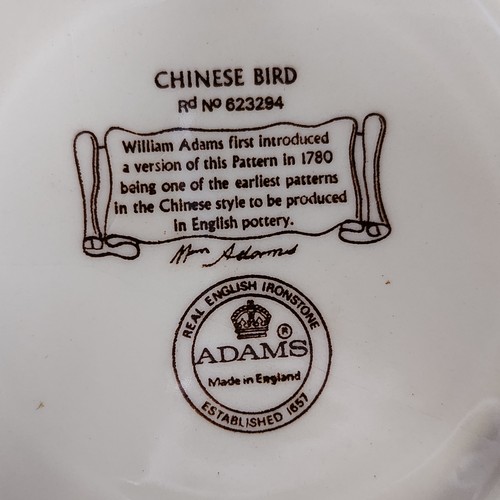 323 - A large English Adams Ironstone Planter in the Chinese Bird pattern. In very good condition.