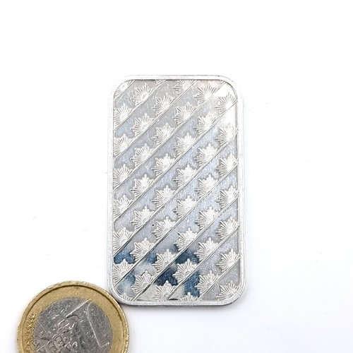 38 - Star Lot : A Sunshine Minting .999 fine silver one troy ounce encapsulated bar.