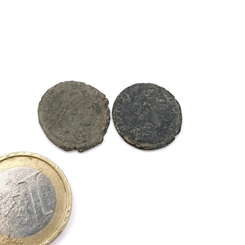 530 - Two original Roman Coins including Constantine I The Great (306-337), and Constantine II (337-340).